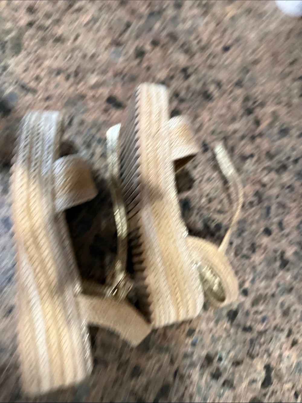 Steve Madden Natural Woven Espadrille Slingback Wedges